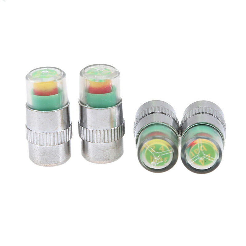 4pcs Car Tyre Stem Valve Caps Decor Cover Wheel Pressure Tire Air Sensor Dust