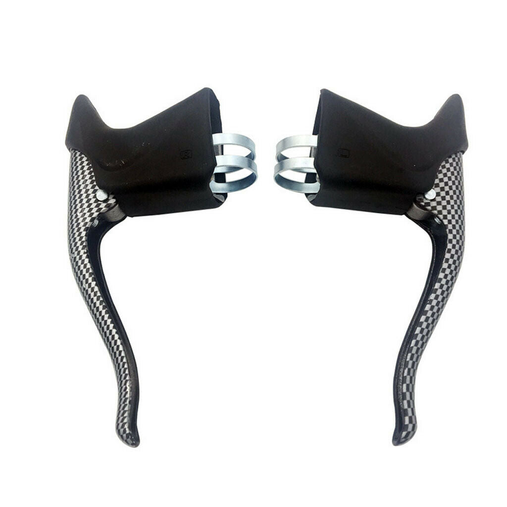 1 Pair Road Urban Bike Racing Bicycle TT Bar End Drop Bar Brake Lever Set