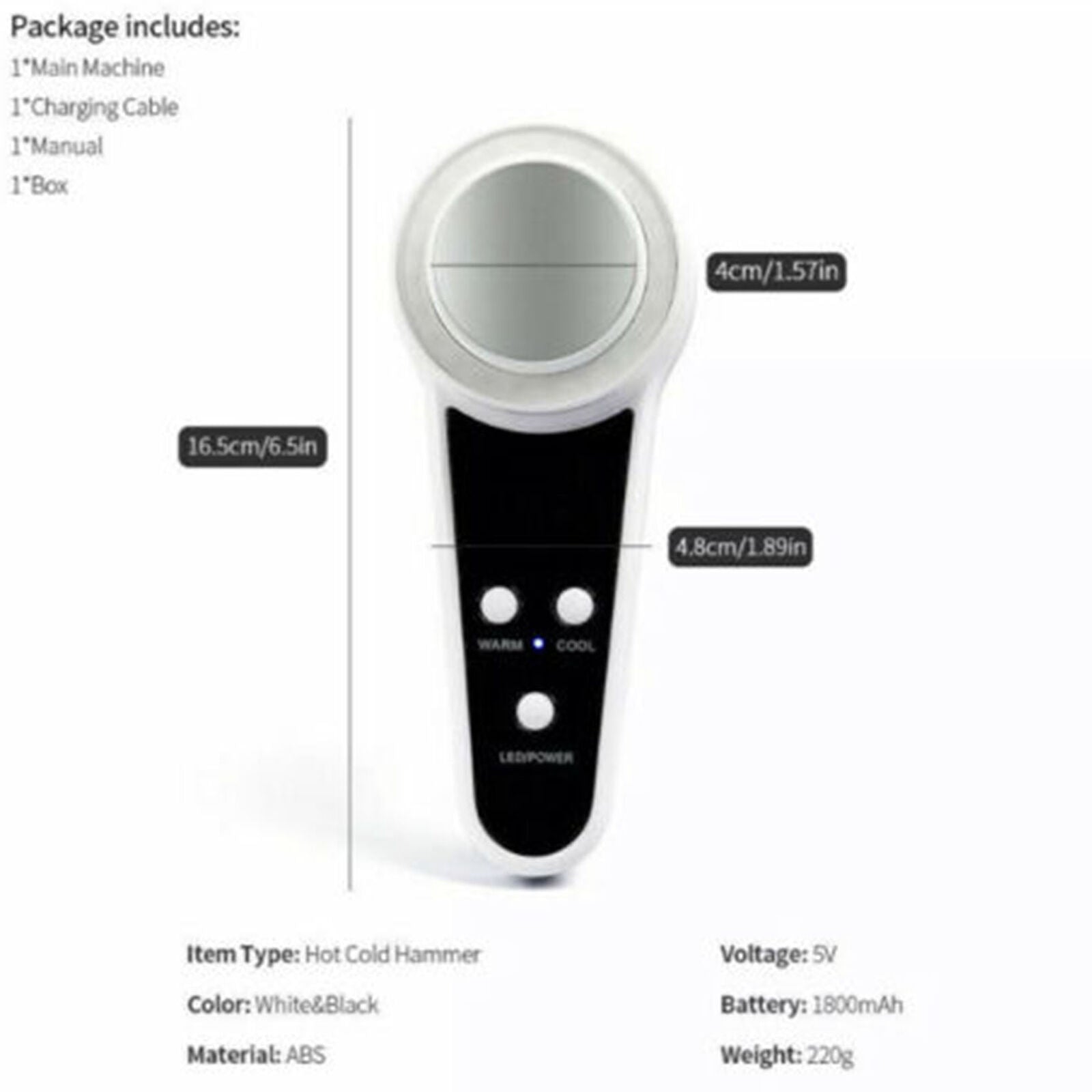 Photon Skin Rejuvenation Skin Lifting Firming Facial Cool Spa Facial Massager