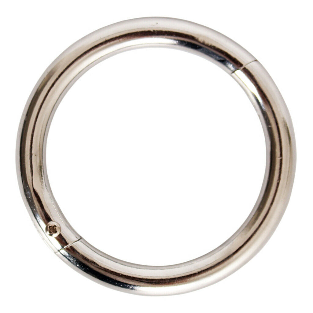 Farm Bull Nose Ring, Chromium-plated carbon steel, ID 3.15", OD 3.94"