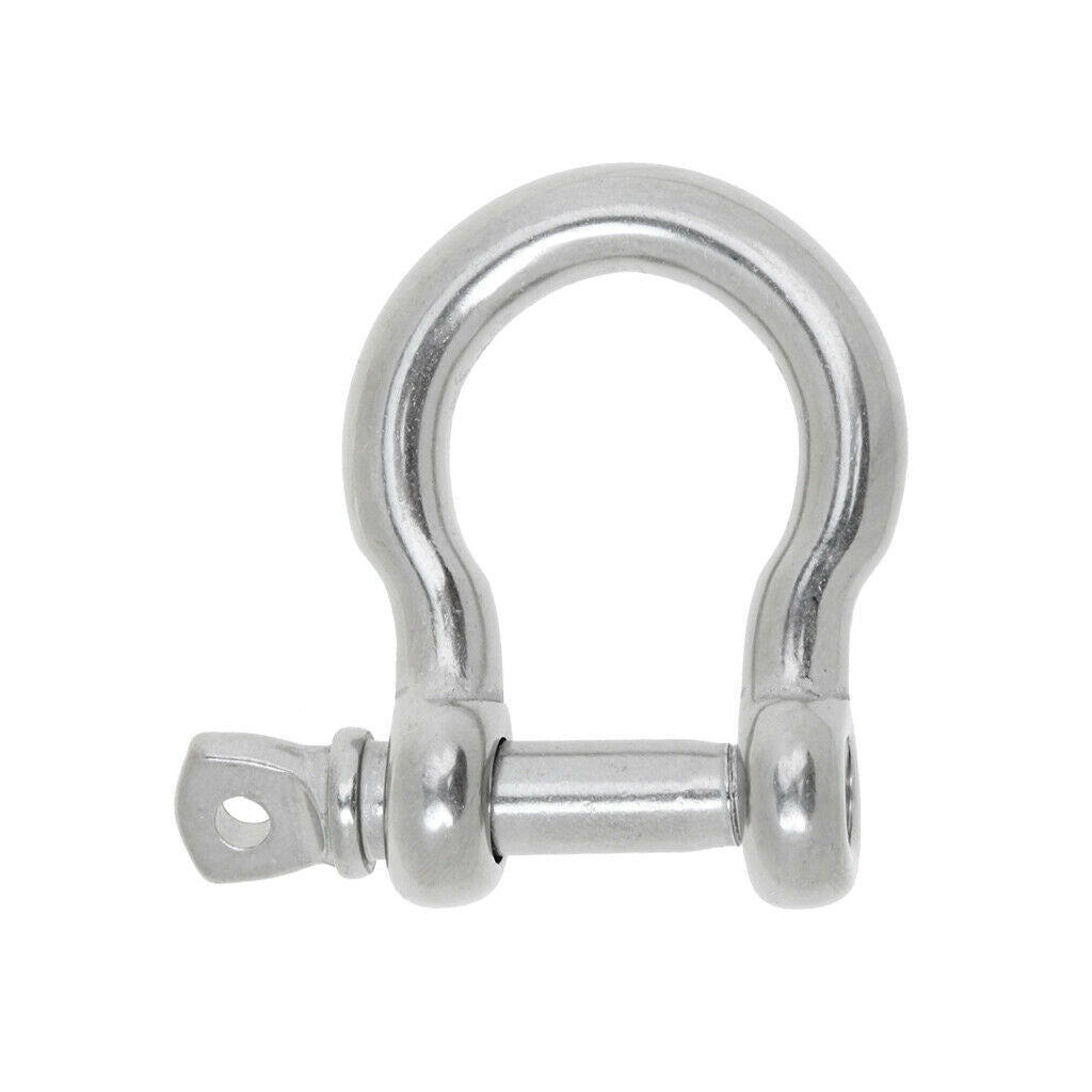 Marine Boat Captive Pin Chain Rigging Bow Shackle Stainless Steel 8mm