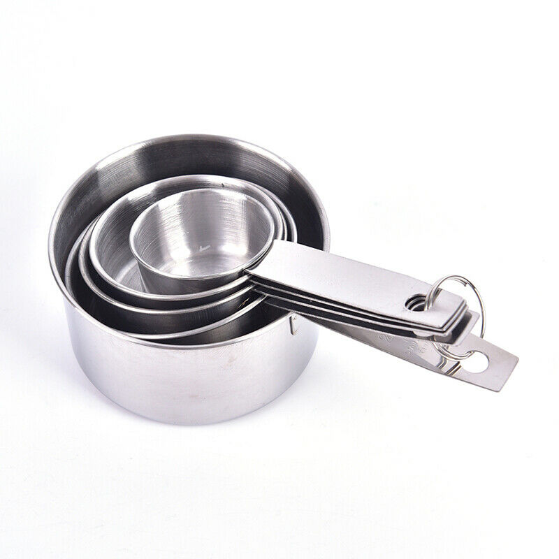 Stainless Steel Measuring Cups and Spoons Set Kitchen Baking Gadget ToolsBDAU