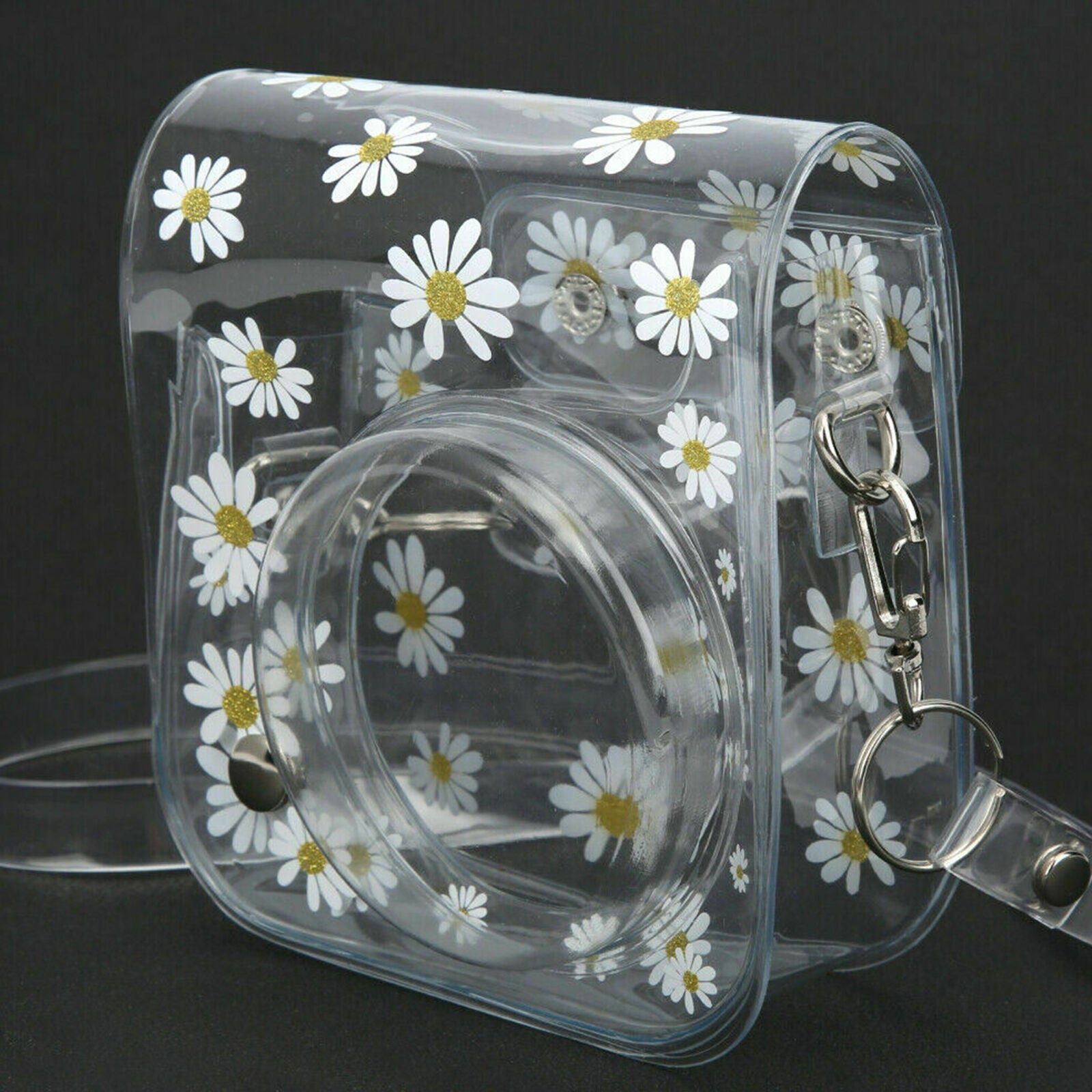 Transparent Camera Bag Case with Shoulder Strap for Fujifilm Instax Mini 11/9/8
