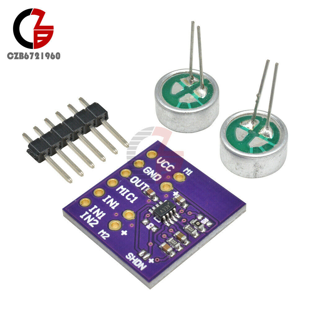1PC CJMCU-9813 MAX9813H Fixed Gain Integrated Bias Microphone Amplifier Module
