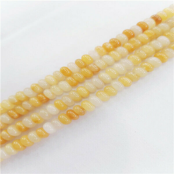 1 Strand 6x4mm Natural Yellow Aventurine Rondelle Abacus Beads 15.5inch HH9390