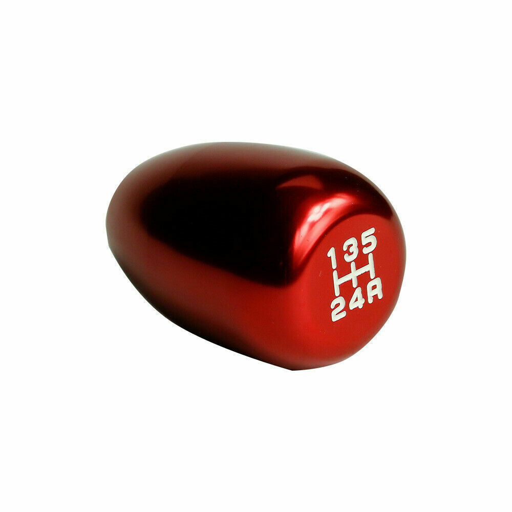 5 Speed Manual Red Aluminum Weighted Shift Knob Short Gear Shifter Knob Handle