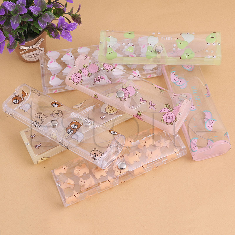 Transparent Plastic Sunglasses Case Spectacle Reading Glasses Storage Clear Box