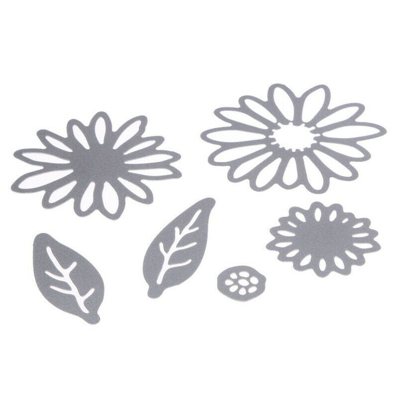 6Pcs Chrysanthemum  DIY Daisy Flower Die Set Metal Cutting Die Cutter Cards
