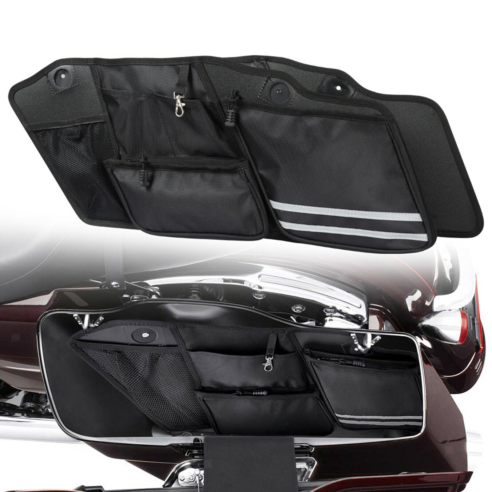 Saddlebag Side Bags Organizers for Touring Glide Touring FLHRXS 2014-2020