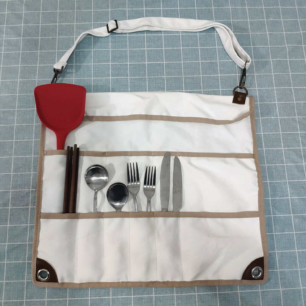 Camping Tableware Storage Bag Travel BBQ Cutlery Utensil Organizer Bags