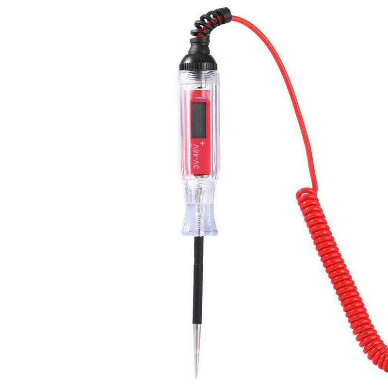 3~48V Digital LCD Display Electric Circuit Tester Test Light Car Boat Trailer RV