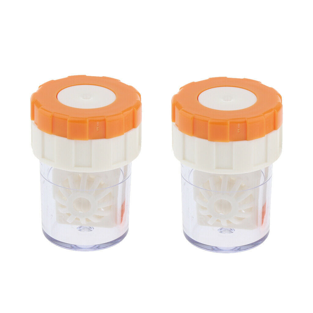 2-pack Contact Lens Container With Basket - Washing Machine For Contact Lens
