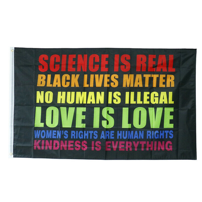 90X150CM LOVE IS LOVE Black Lives Matter Flag BLM Peace Protest Outdoor BannFCA