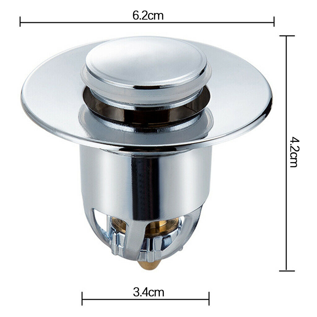 Universal Copper Basin Drain Popup Filter   Stopper Wash Basins Bung