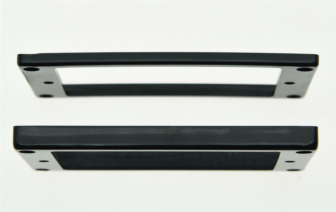 2x Black Humbucker Pickup Ring Flat Base Bottom Frame fits Epiphone LP Guitar