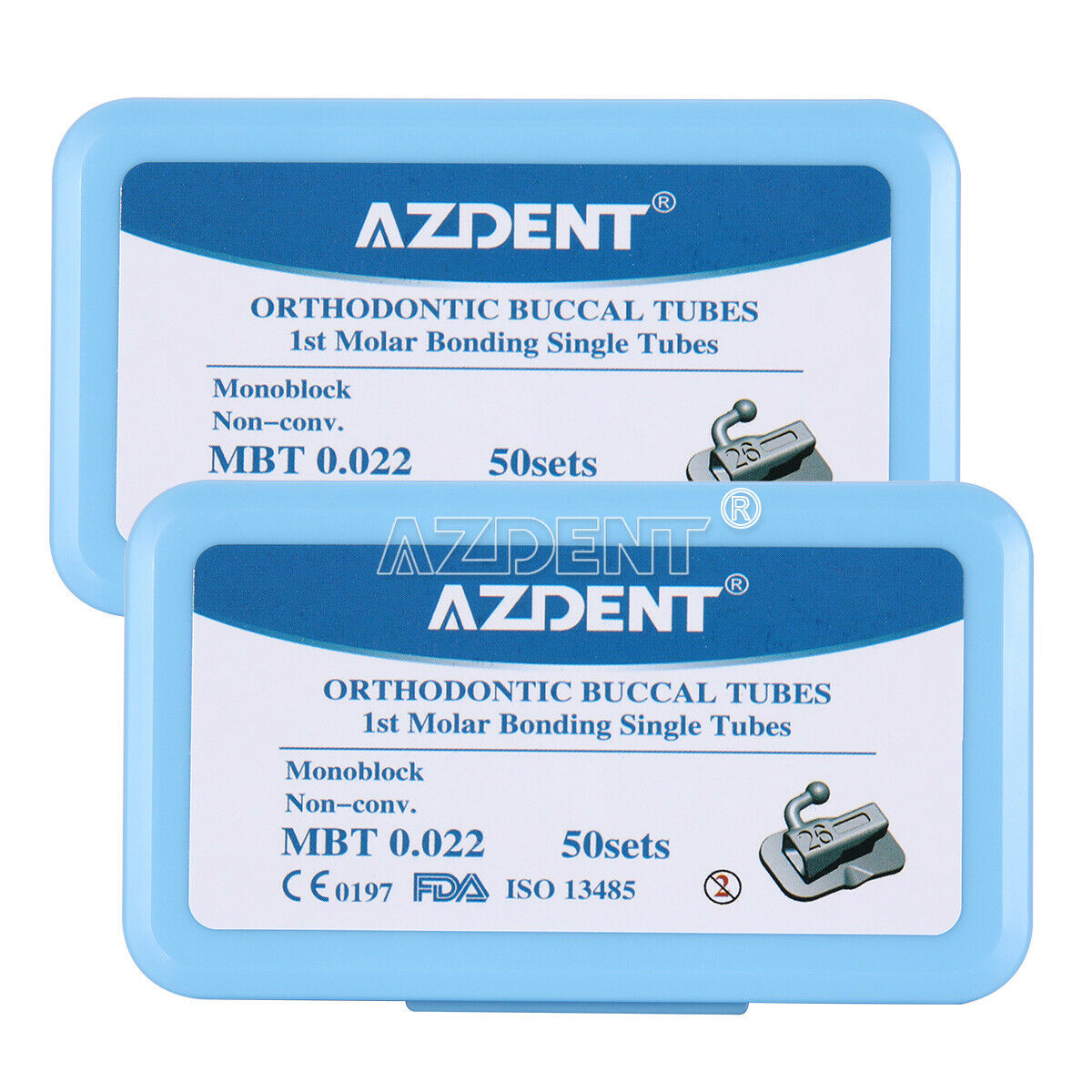 5 Sets Dental Ortho 1st Molar Sgl MBT.022 Buccal Tube N-Conv Monoblock Bondable