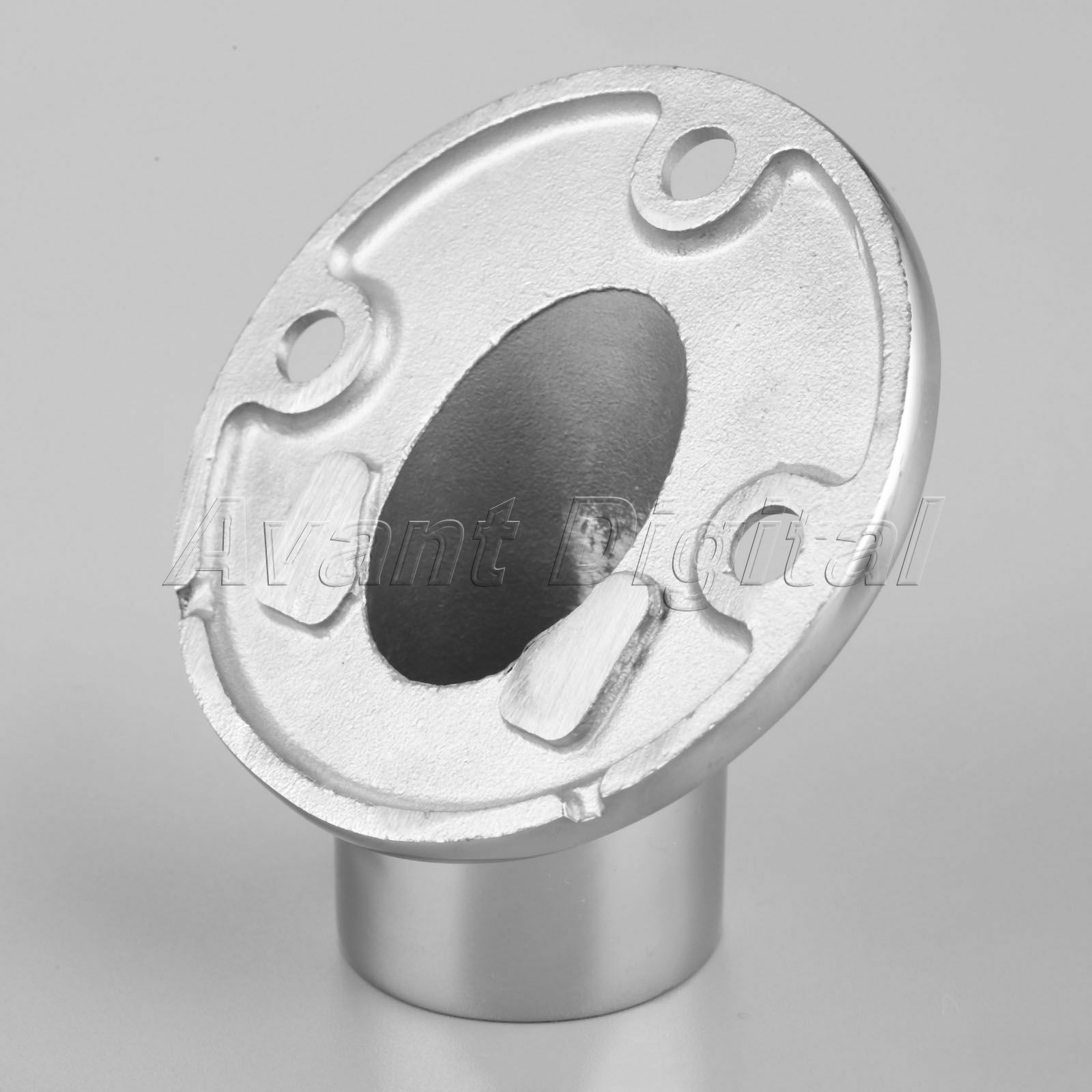 Stainless Steel Rail Fit 1" 45 Degree Round Base Boat Marine for 1" Tube/Pipe