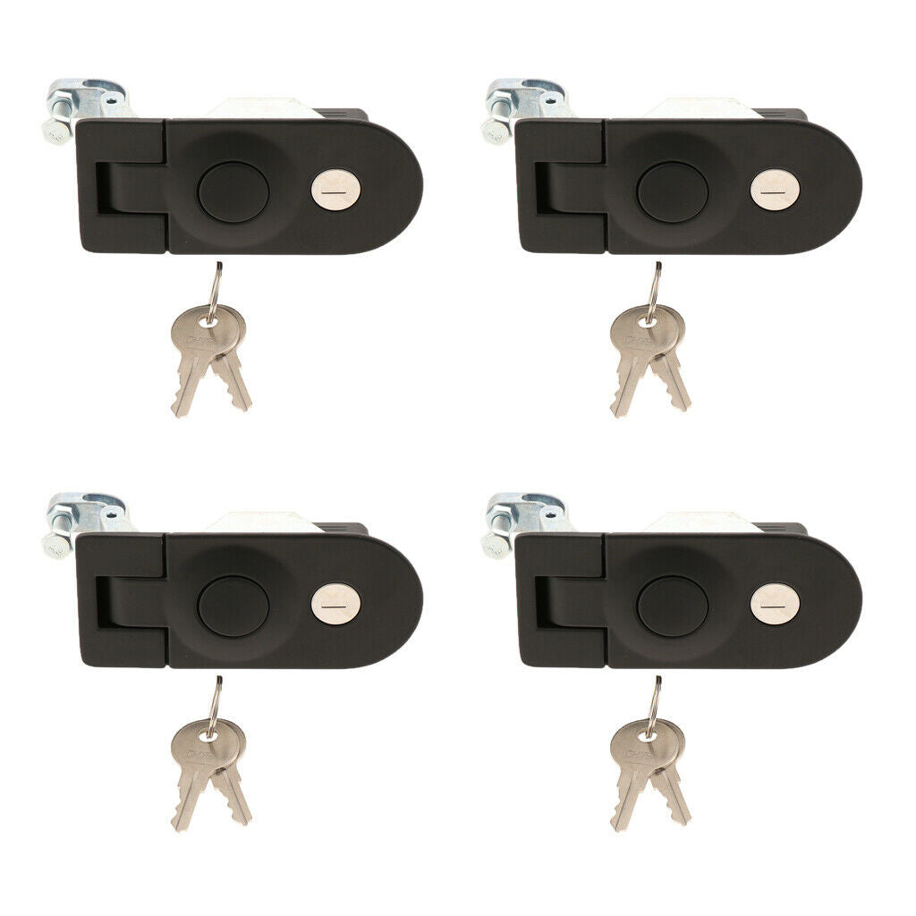 4Pcs Safety Compression Latch Lock Horsebox Locker Lockable For Car RV