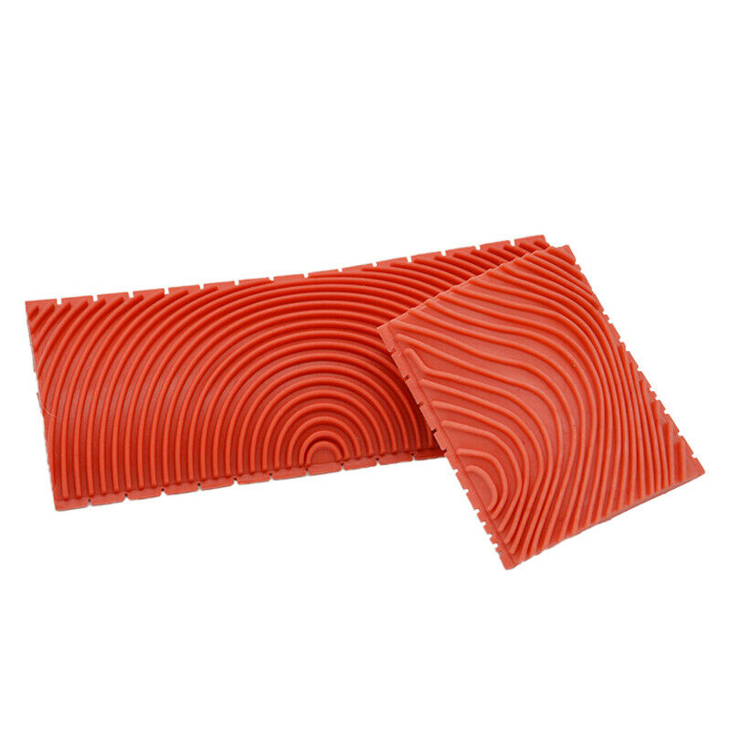 Manual Roller Wood Grain Pattern Wall Paint Brushing Tool Set 3 & 6 inch Brush
