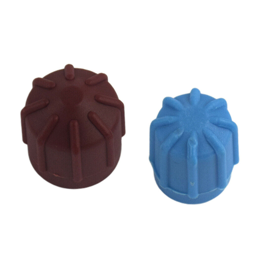 2 lot New R134a Car Repair AC A/C Valve Core Cap High Low Dust Cover 20mm