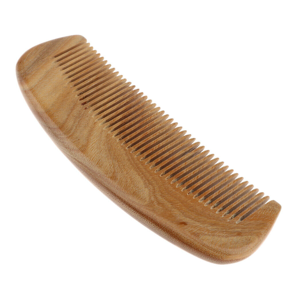 Wooden Fine Tooth Hair Comb Detangler , Anti-static Sandalwood Scent Handmade
