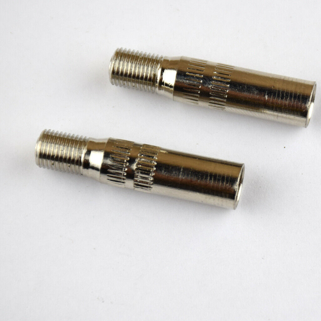 8 Pieces Car Vehicle Valve Extender Adapter   39mm 1.54" Metal Straight
