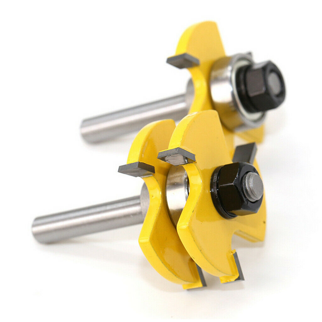 Professional Carbide Finger Joint Bit, 8mm Shank,Woodworking 2pcs/set