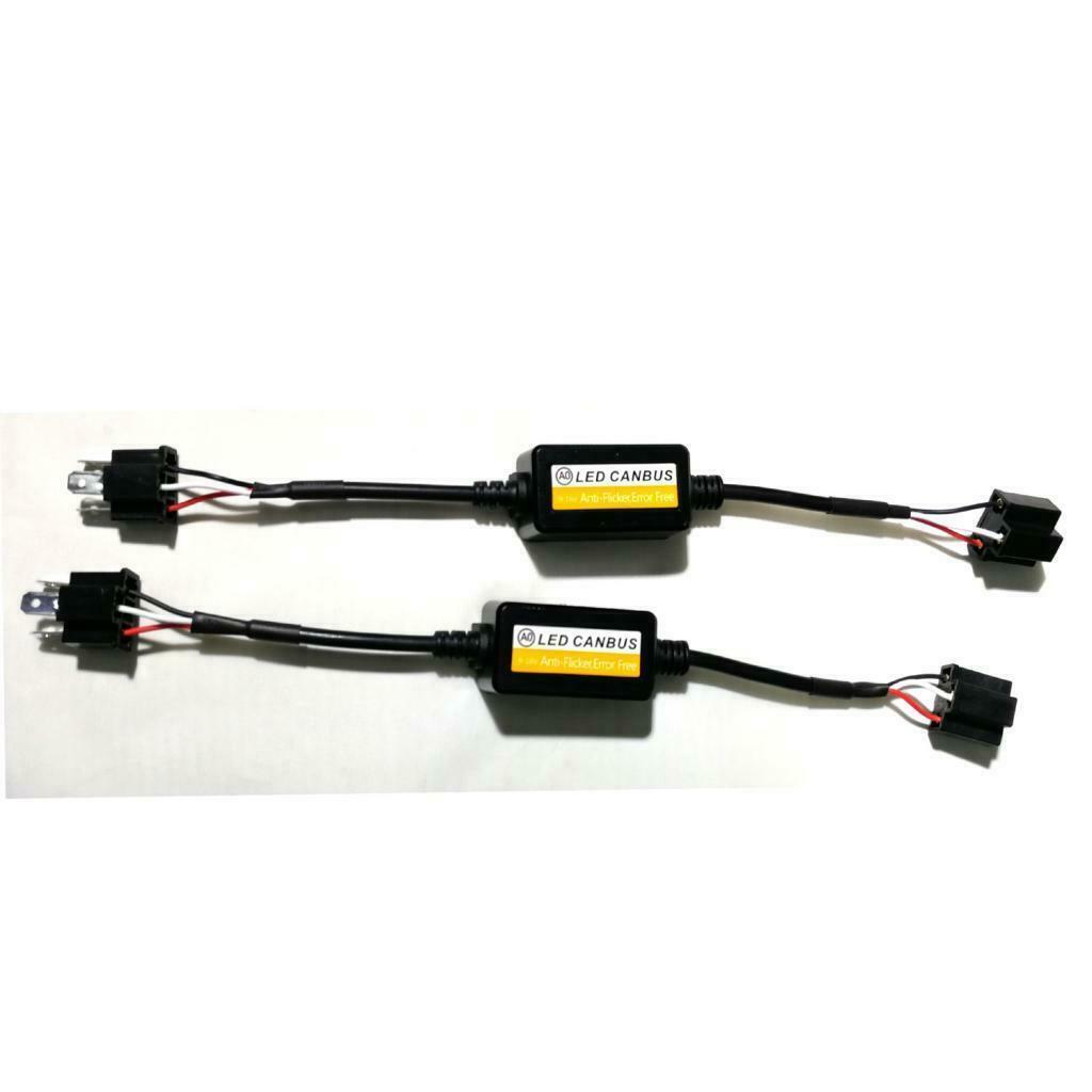 2 Pieces H4 A0 LED Headlight Decoder Flash Error Warning Canceler