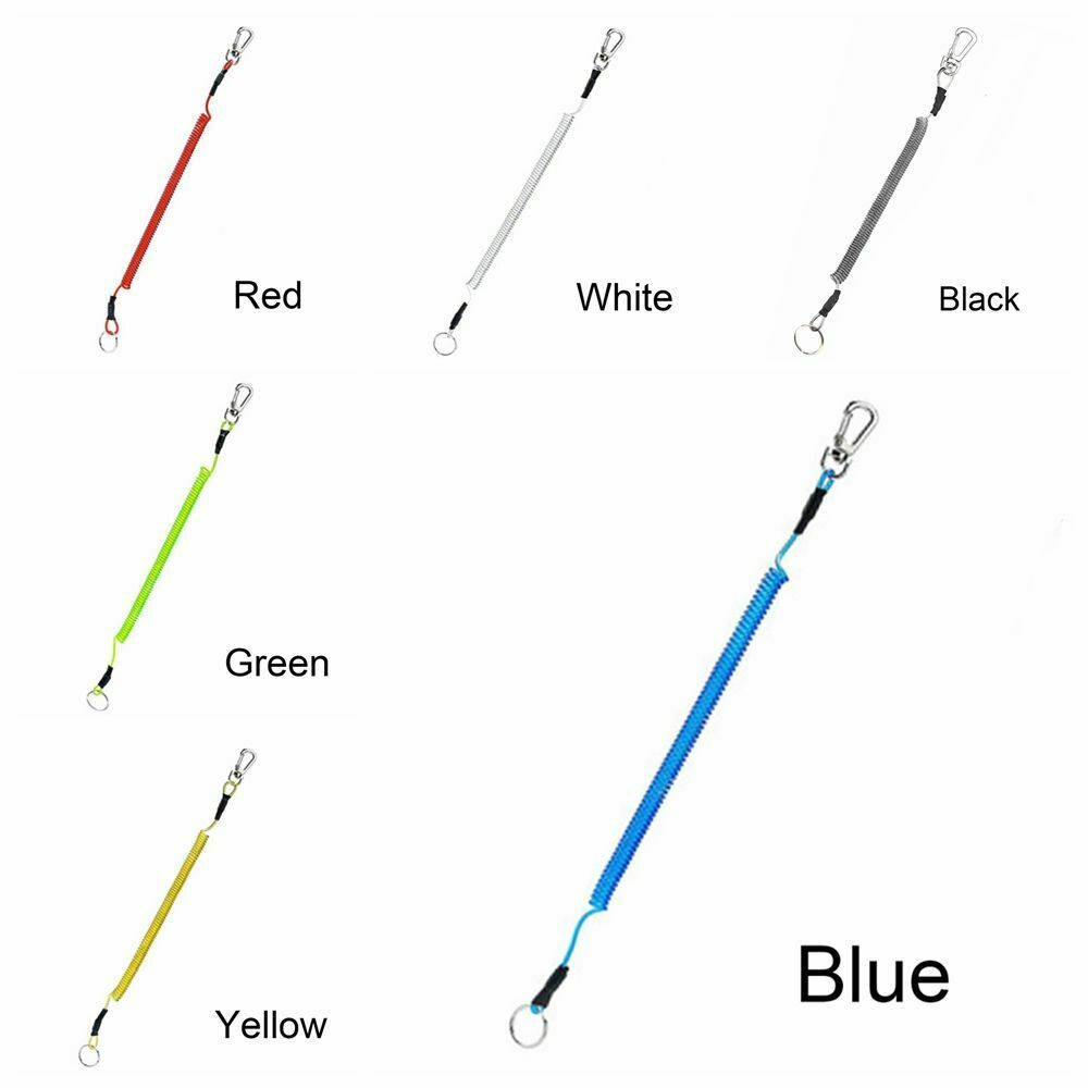 Phone Keychain Spring Elastic Rope Portable Fishing Lanyards Security Gear Tool