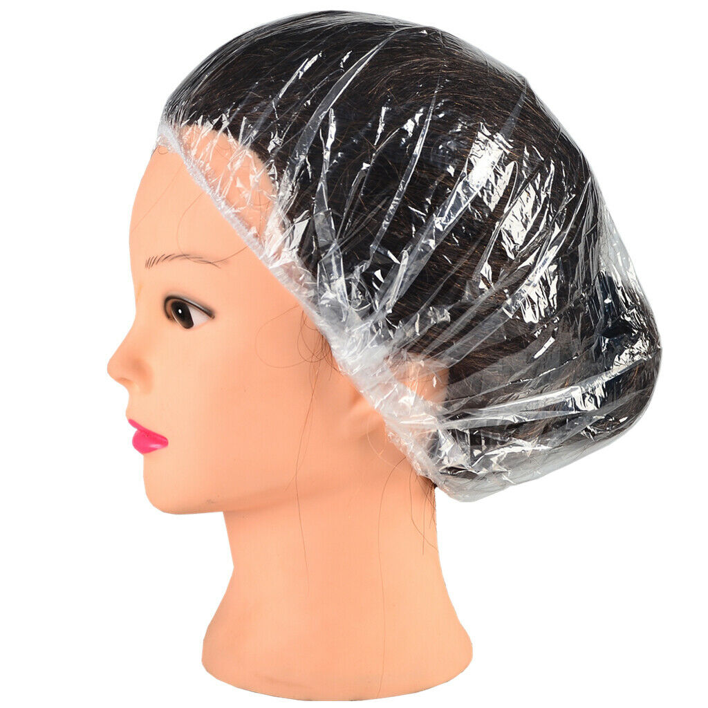 200pcs Waterproof Shower Caps / Disposable Head Protection For Beauty Salon