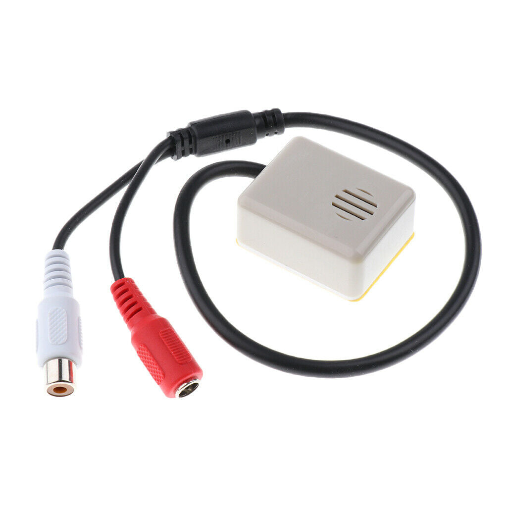 Adjustable Microphone Audio/Sound Monitor With RCA 3.5mm For  Camera