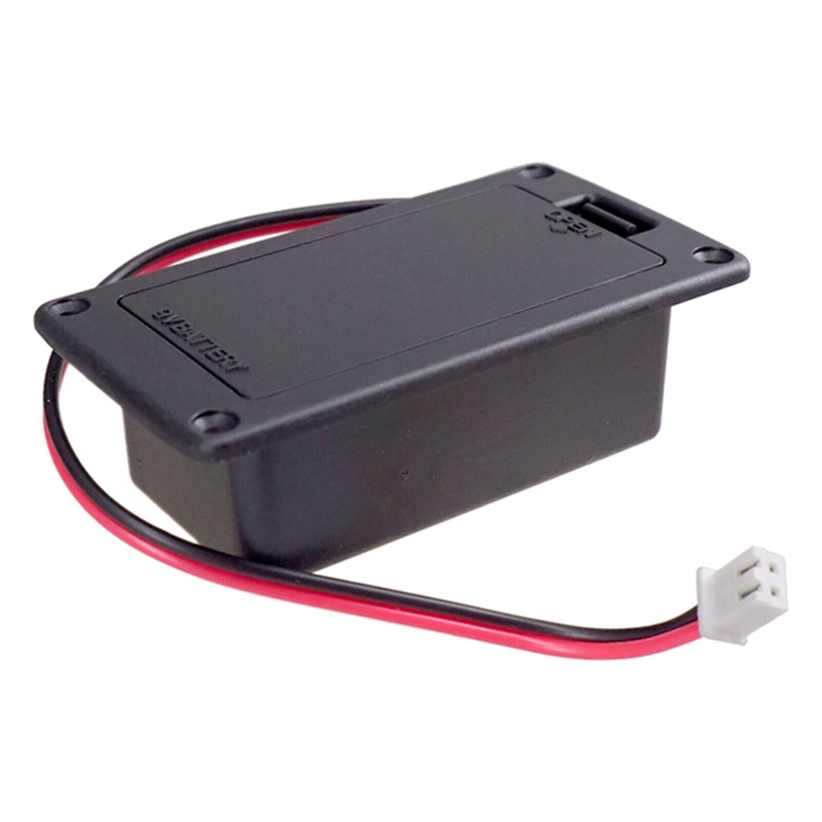 9V Battery Box Holder for Active Guitar Bass Pickup Black, 72x38.5 Mm