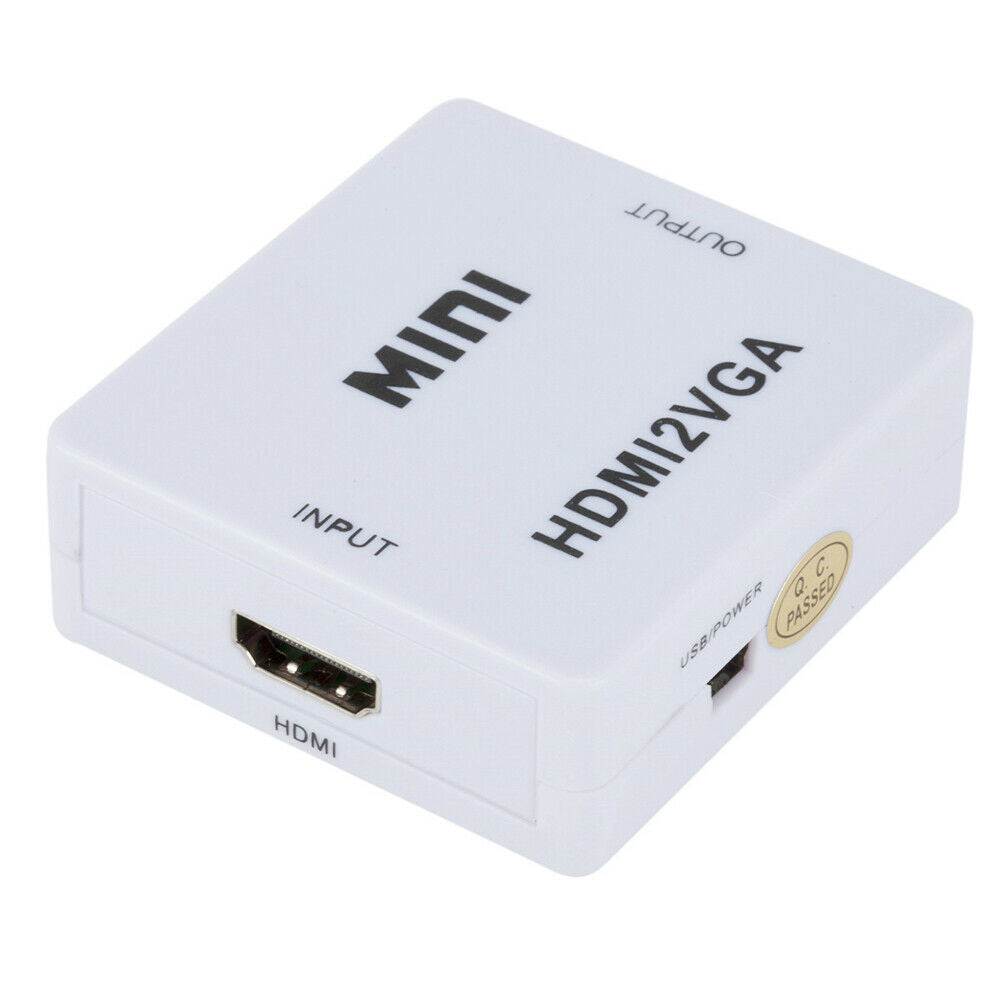 Conversor for HDMI to VGA com conector adaptador de audio HDMI2VGA 1080P