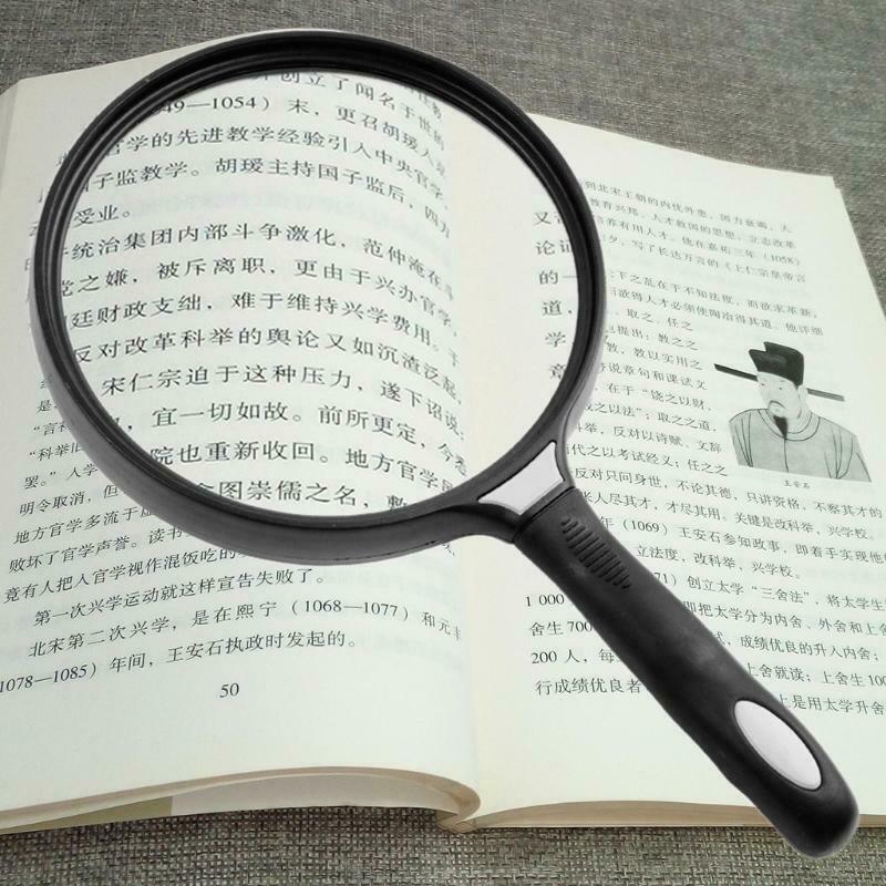 130mm Large Lens Handheld Magnifier 2.5X Reading Newspaper Map Magnifying Glass