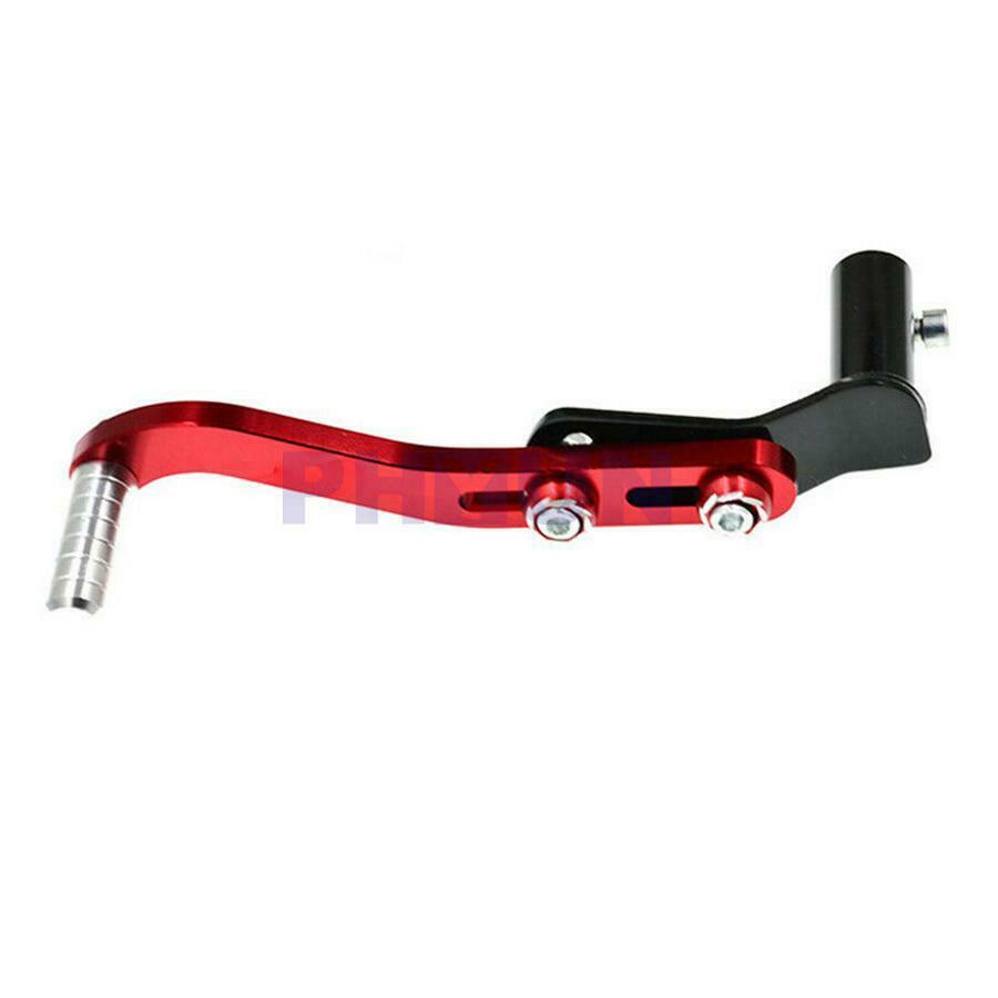 1Pcs Motorcycle Kick Starter Lever Shift Lever Red+Black Starting Bar Adjustable
