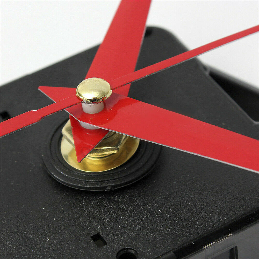 New Red Long-Hands Quartz Wall Clock Spindle Movement Mechanism Part Repair Tool