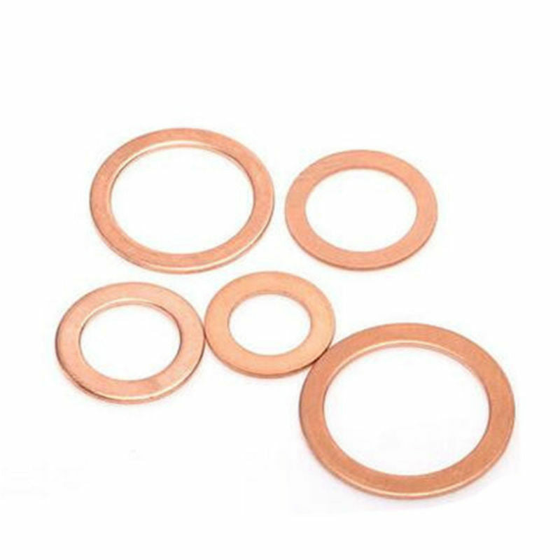 50pcs 5 Sizes Motorcycle ATV Brake Fuel Banjo Seal Copper Crush Washer Kit