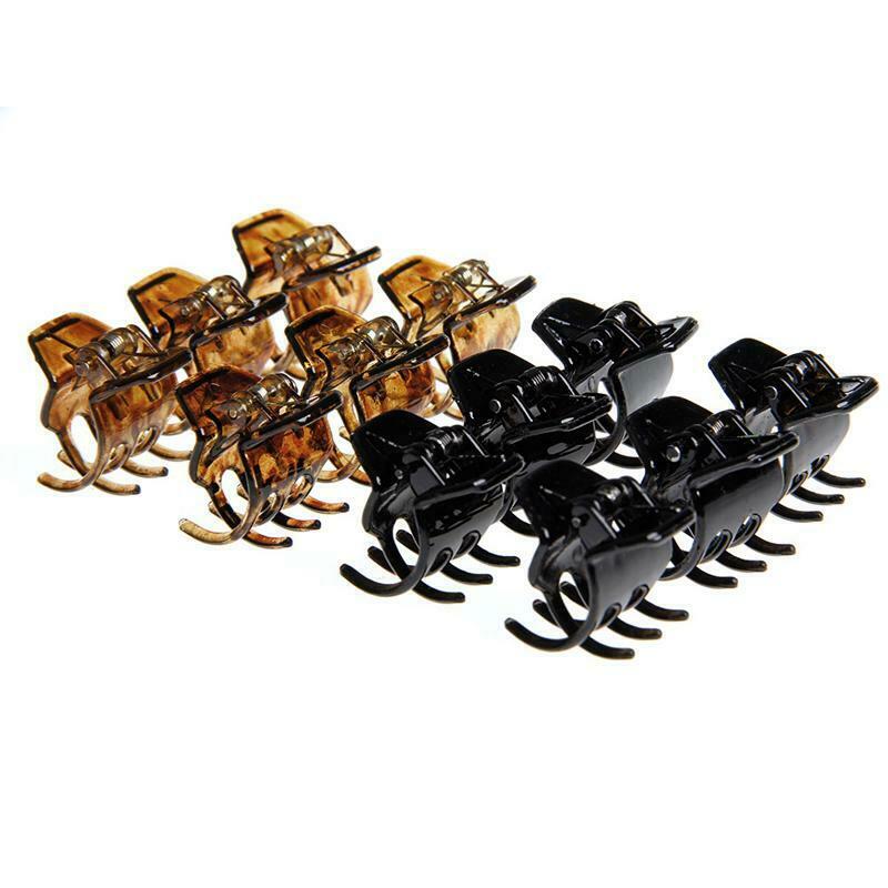 12 Pcs Girls Women Hair Accessory Styling Plastic Mini Clip Claw Clamp  New