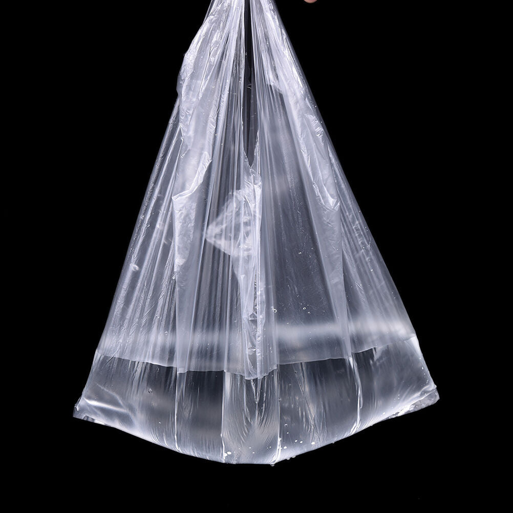 100× Handles Packaging Plastic T-Shirt Retail Shopping Supermarket Bags 20*30cm