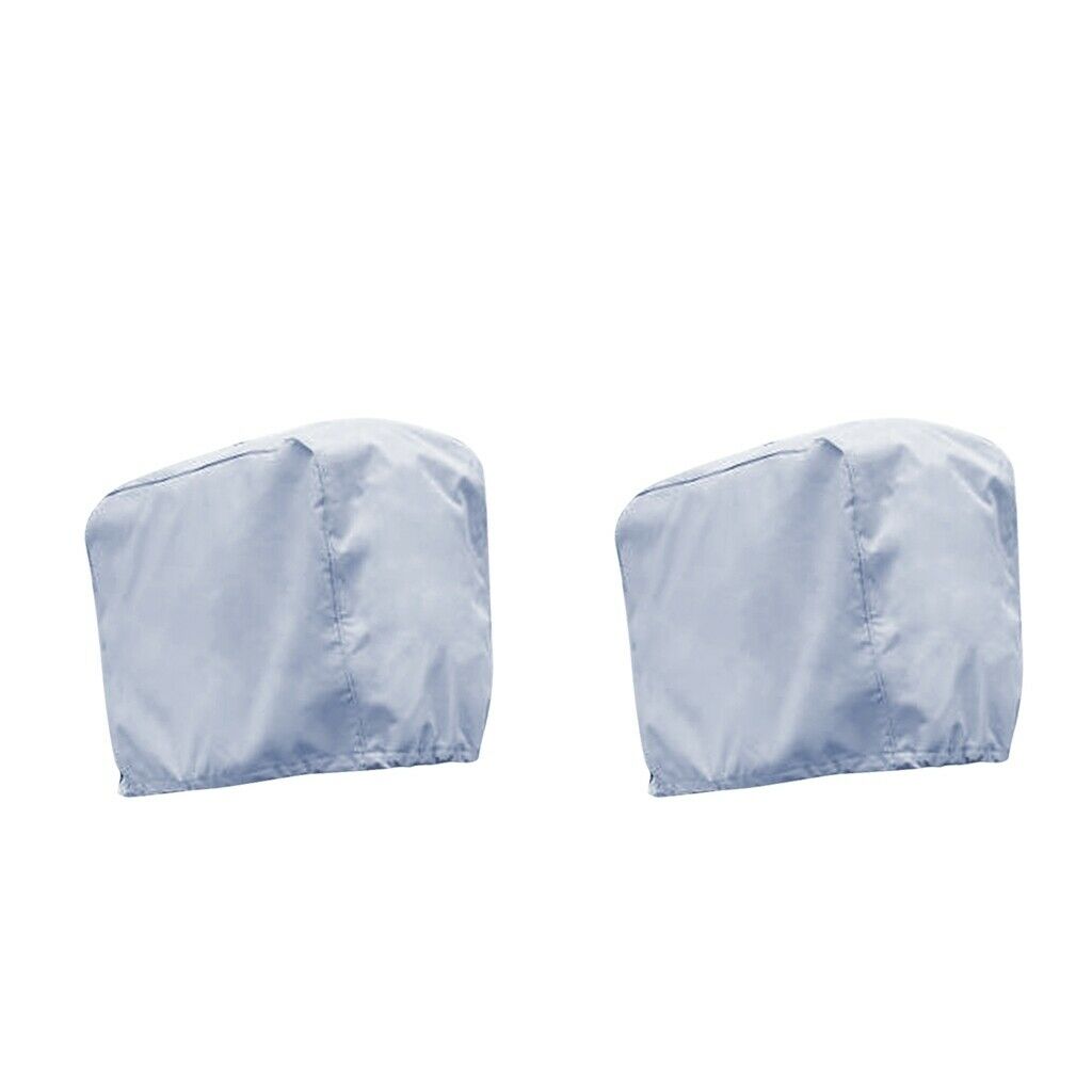 2x Marine Marine Boat Outboard Motor Protective Cover, 55x33x45cm And 80x45x75cm