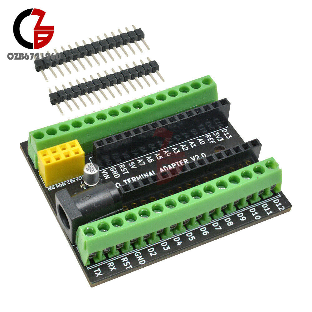 NRF2401+ Terminal Expansion Board Interface Compatible Nano V3.0 AVR DC Power