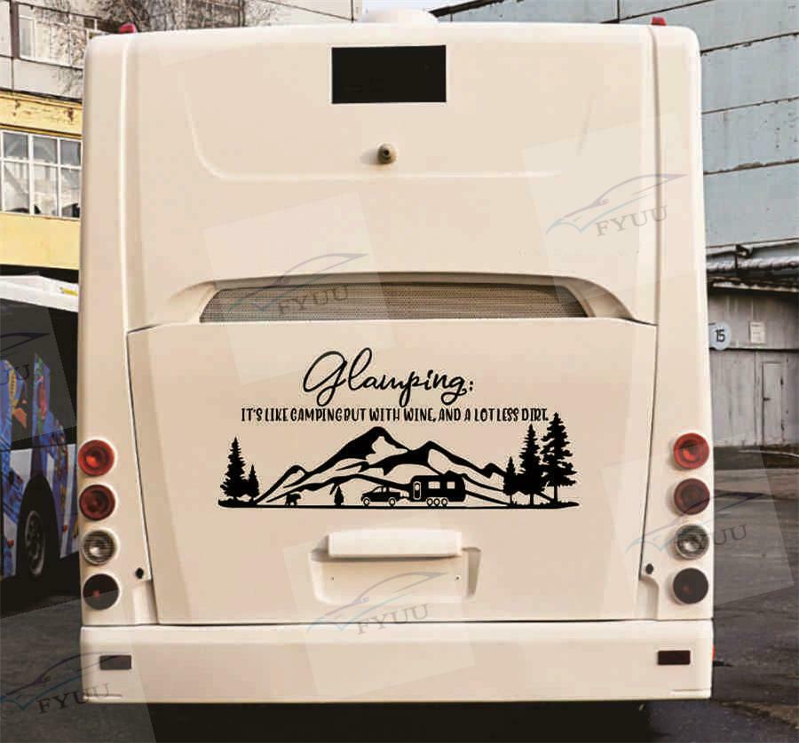For Camper RV Trailer Stripes Graphics Waterproof Vinyl Graphics Car Stickers 6x