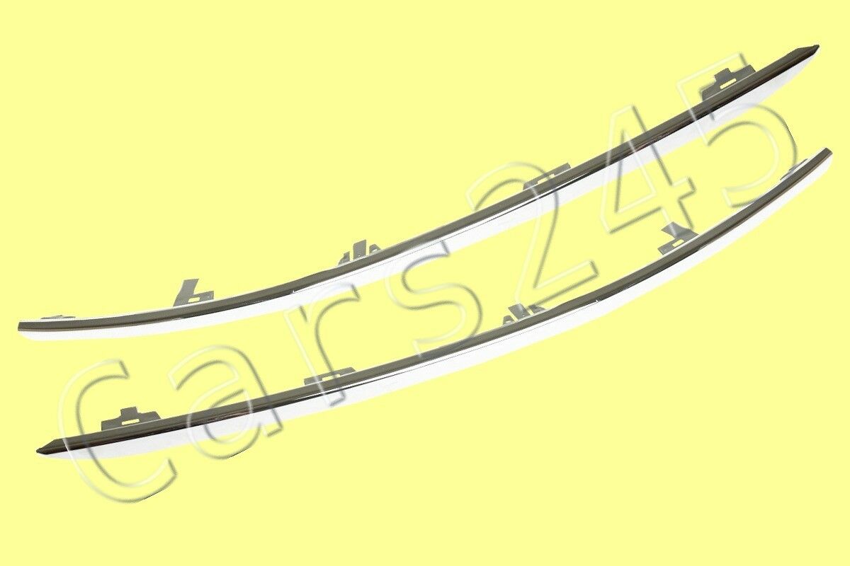 Front Fog Trim Chrome Mouldings PAIR Fits AUDI A6 C6 2009-2011