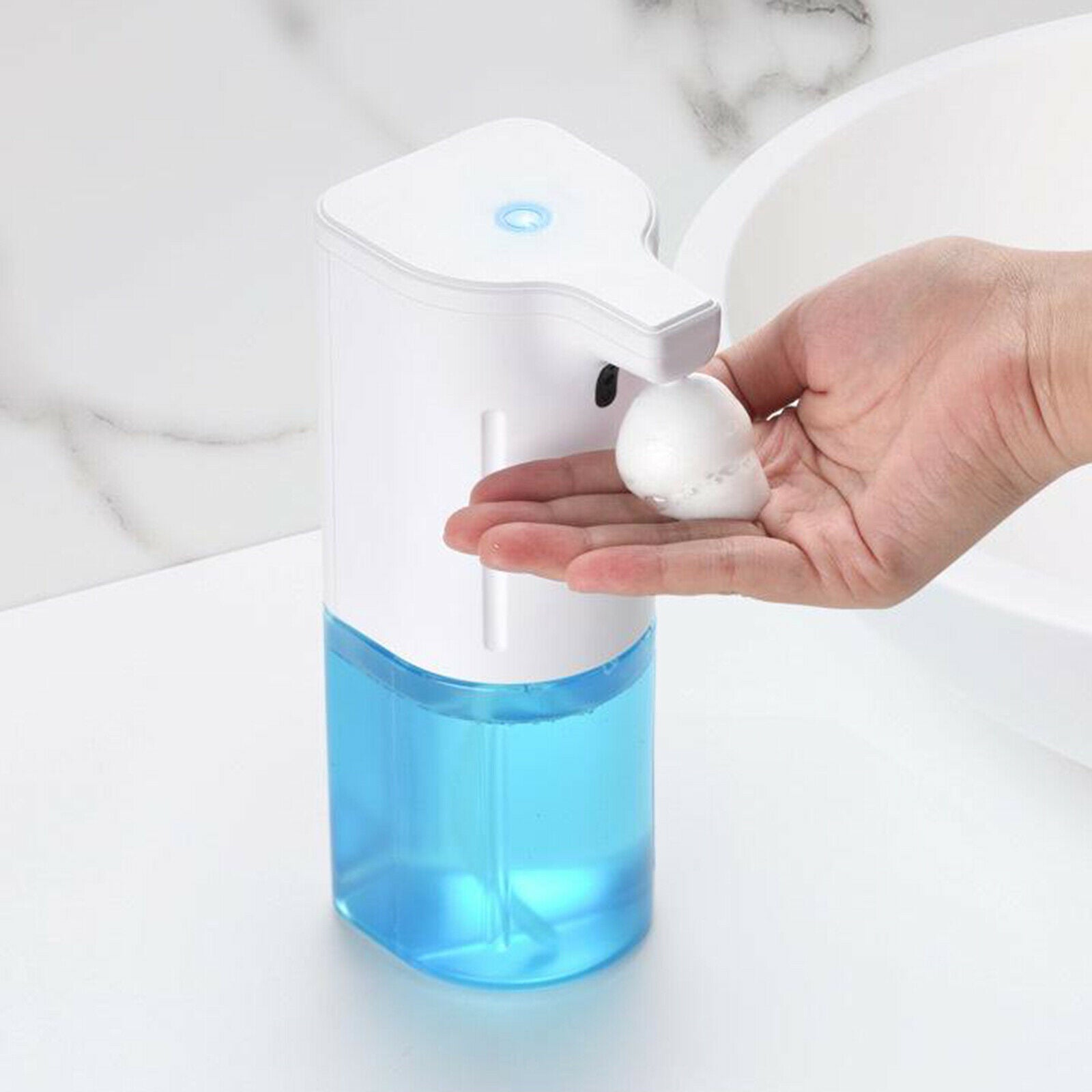 300ml Auto Foam Soap Dispenser Countertop Hands-Free Soap Pump for Bathroom