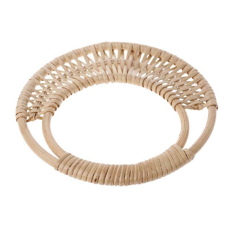 Wooden Rattan Bag Handle Replacement for DIY Making Purse Handbag Tote