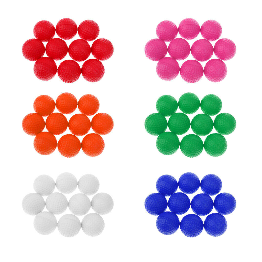 20 Counts PU Foam Sponge Golf Balls Training Ball Tool Lightweight White/Red