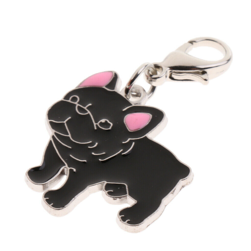 Key Chain Dog Puppy Collar Tag Pet ID Accessory Metal Necklace Pendant #9