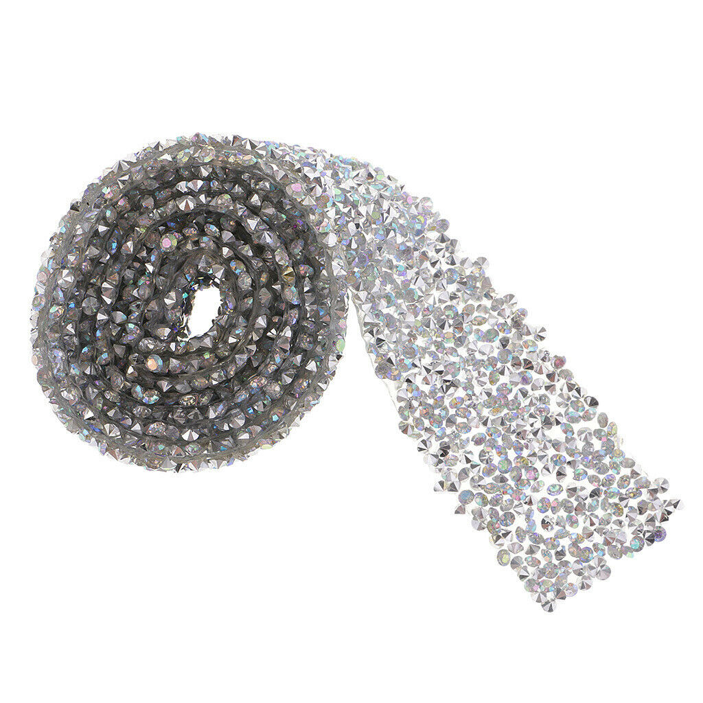Rhetonone Trim Elegant Rhinestone Crystal Wedding Dress