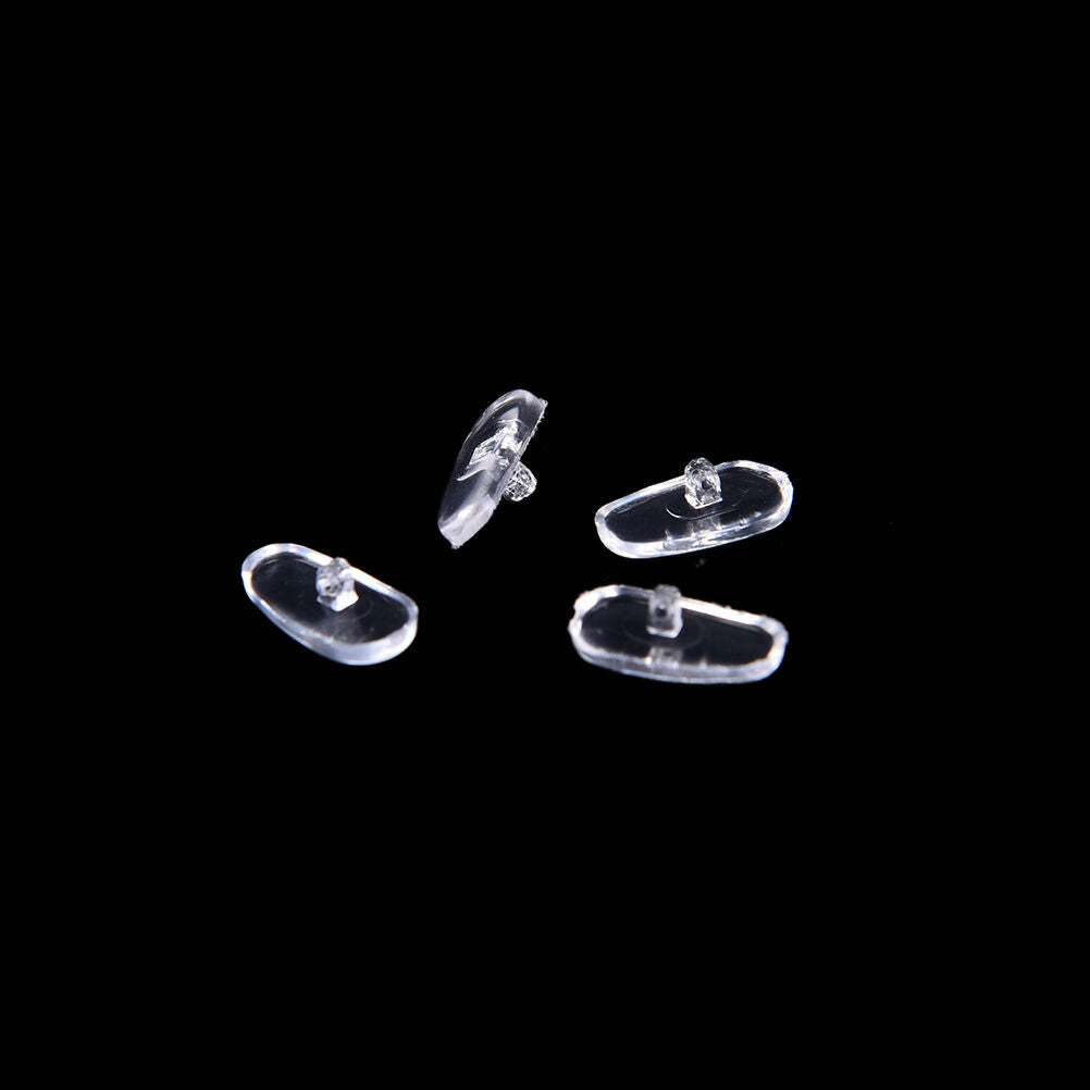 50 Pairs Screw-On Oval Silicone Nose Pads for Glasses Eyeglass 、N.l8