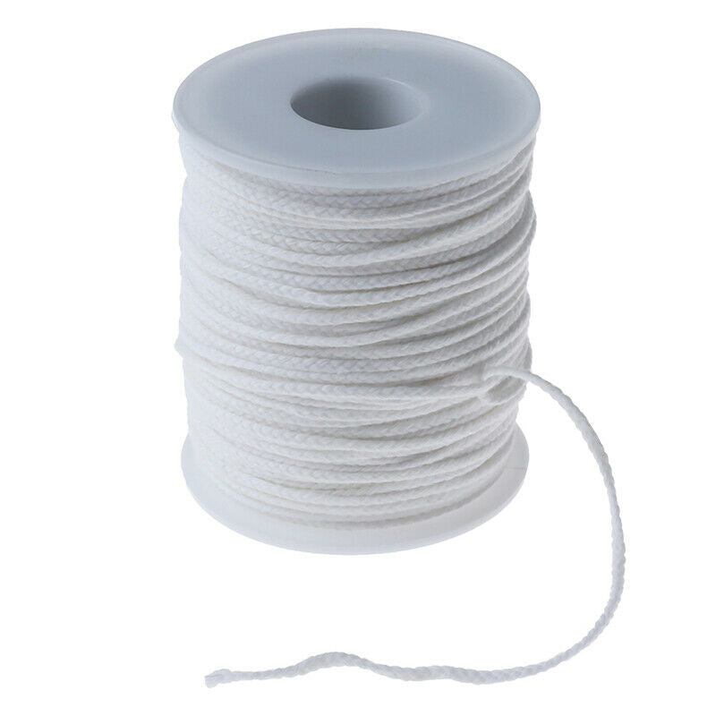 61 Meters Spool of Cotton Braid Candle Wicks Wick Core Candle Making Suppl l RC
